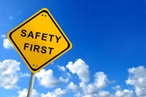 Safety is important when checking for gas leaks.